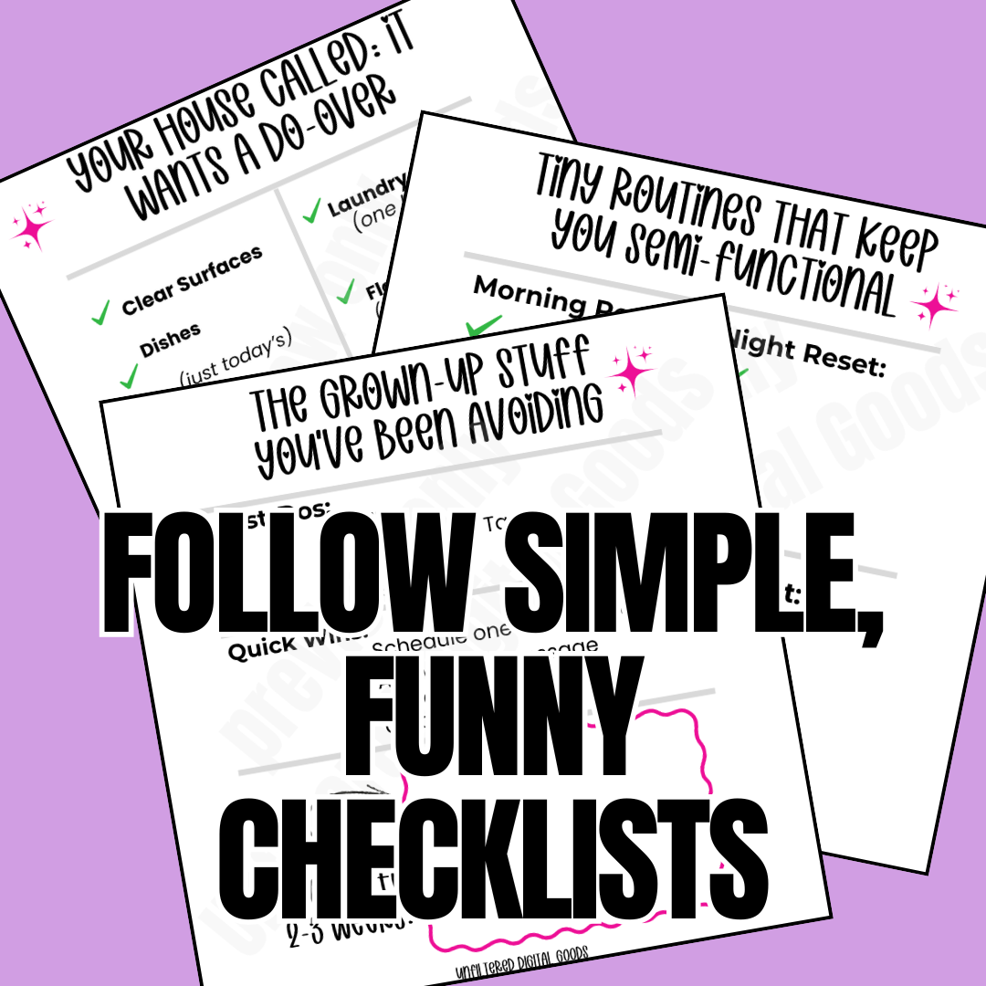 Everything is Everywhere: ADHD Reset Kit - Weekly Reset Printable for Overwhelmed Adults