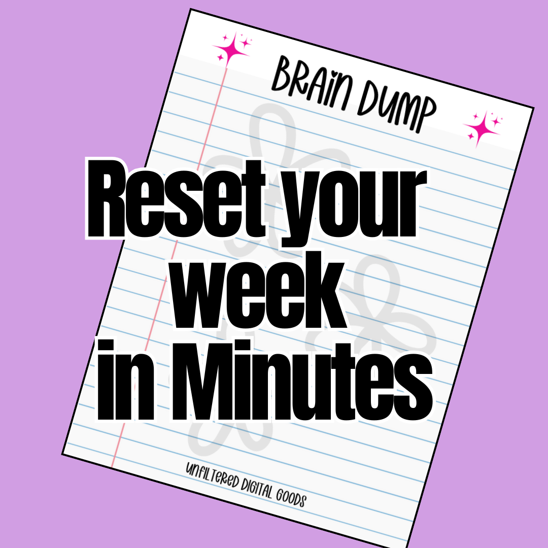Everything is Everywhere: ADHD Reset Kit - Weekly Reset Printable for Overwhelmed Adults