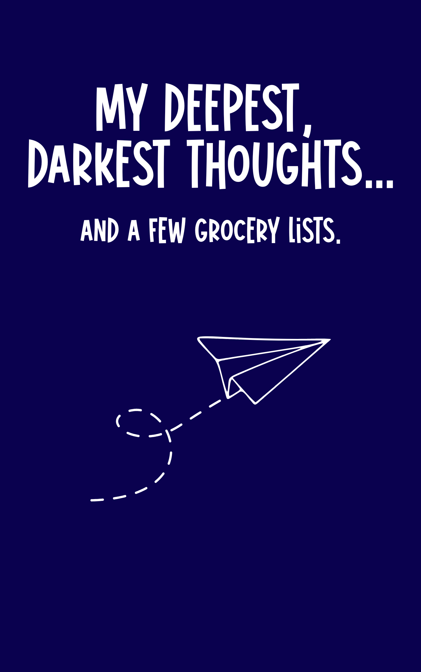 My Deepest, Darkest Thoughts | Funny Brain Dump & List Notebook