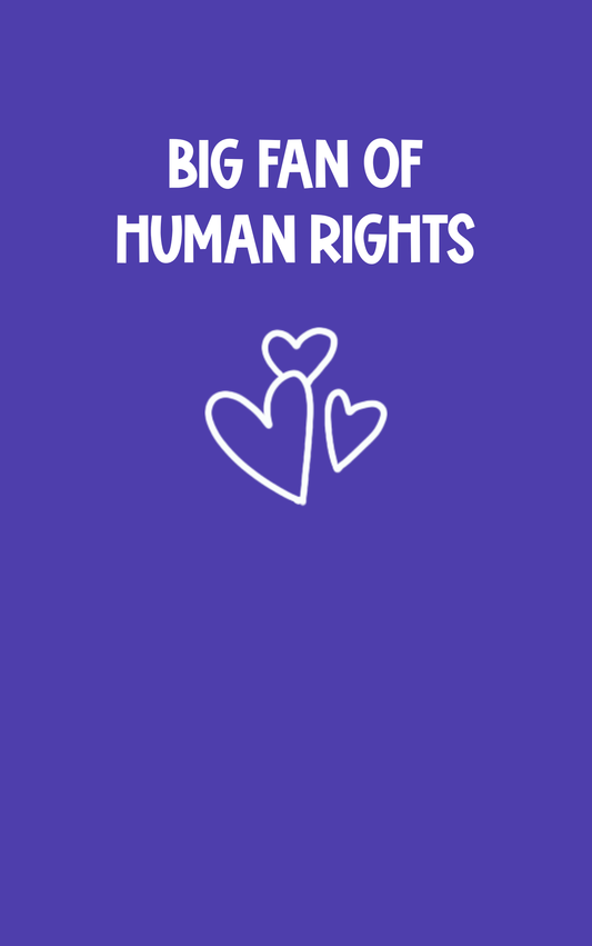 Big Fan of Human Rights | Activism Notebook for Kind, Loud Humans