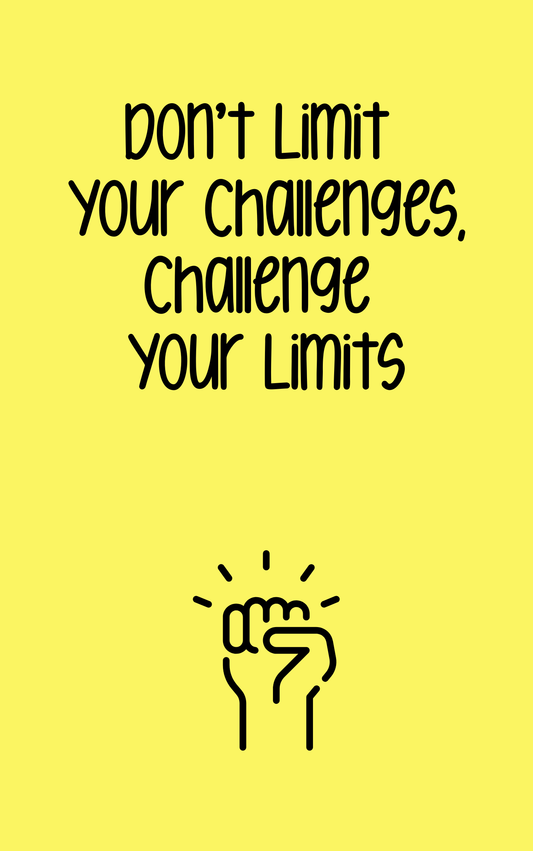 Challenge Your Limits Notebook Motivational Journal