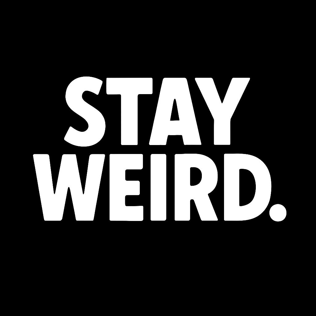 STAY WEIRD SVG | Cricut Cut File | Editable Canva Template