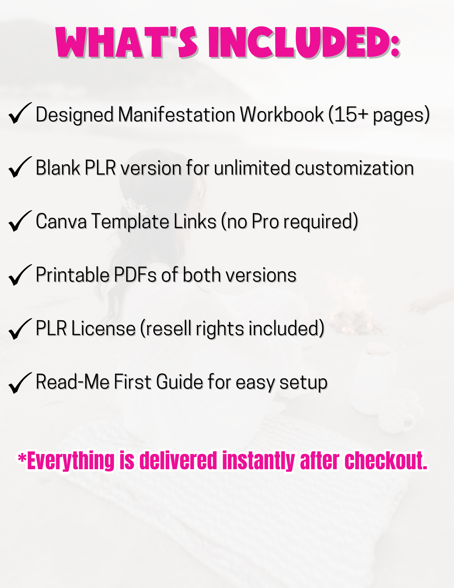 Manifestation Workbook Template (PLR Included) - Editable Canva Template