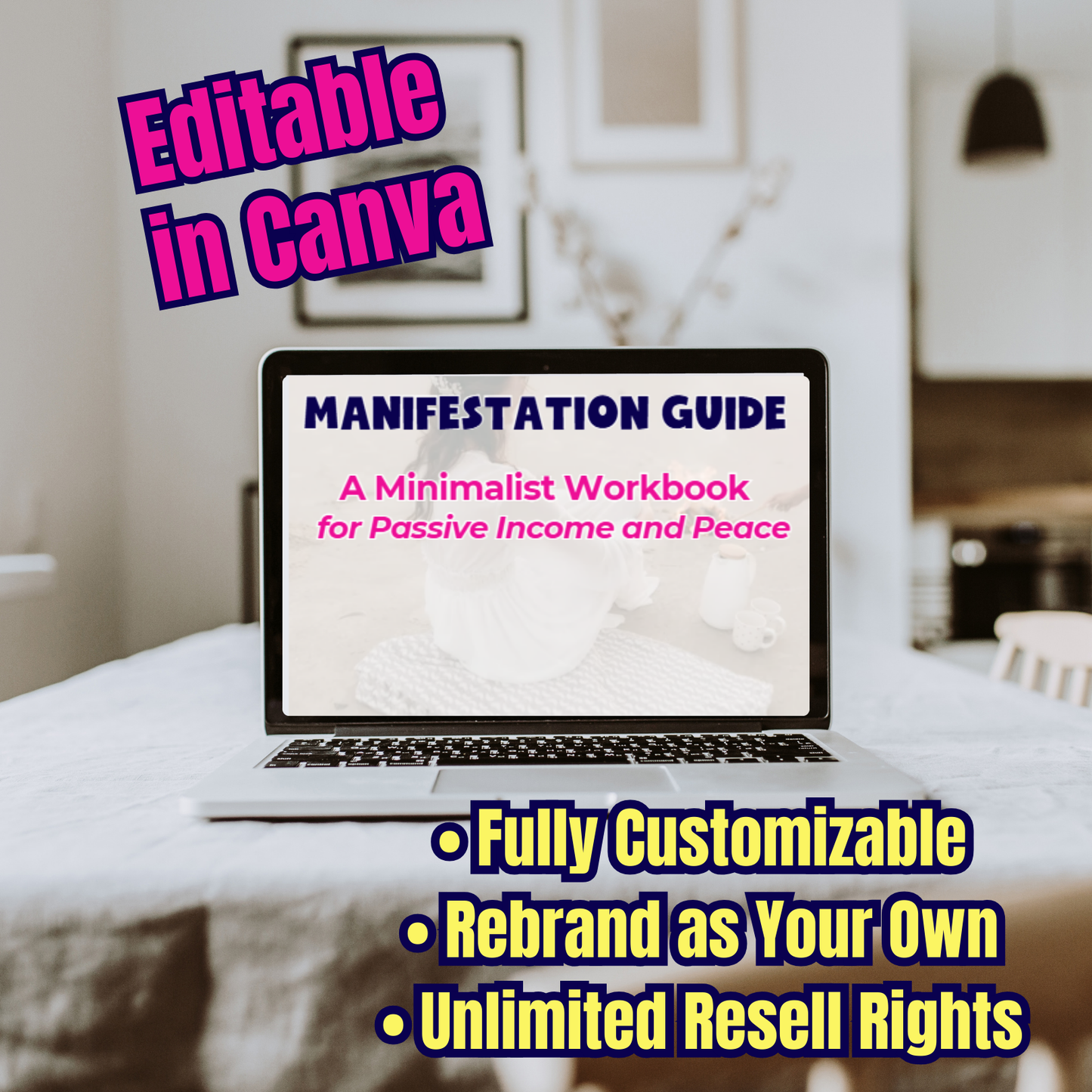 Manifestation Workbook Template (PLR Included) - Editable Canva Template