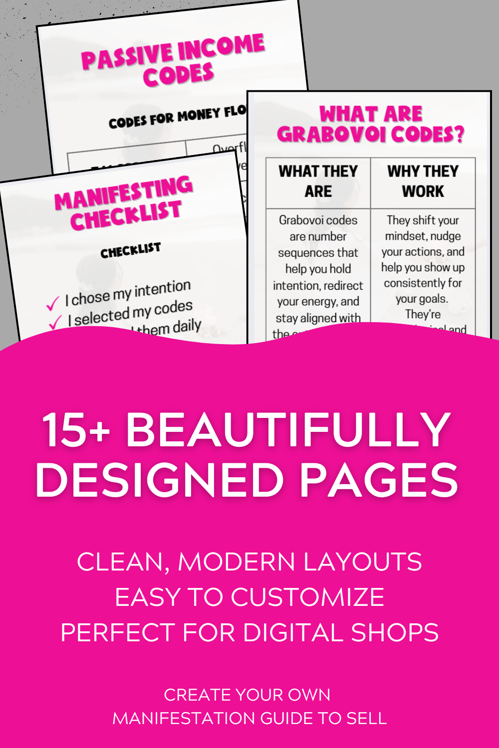 Manifestation Workbook Template (PLR Included) - Editable Canva Template