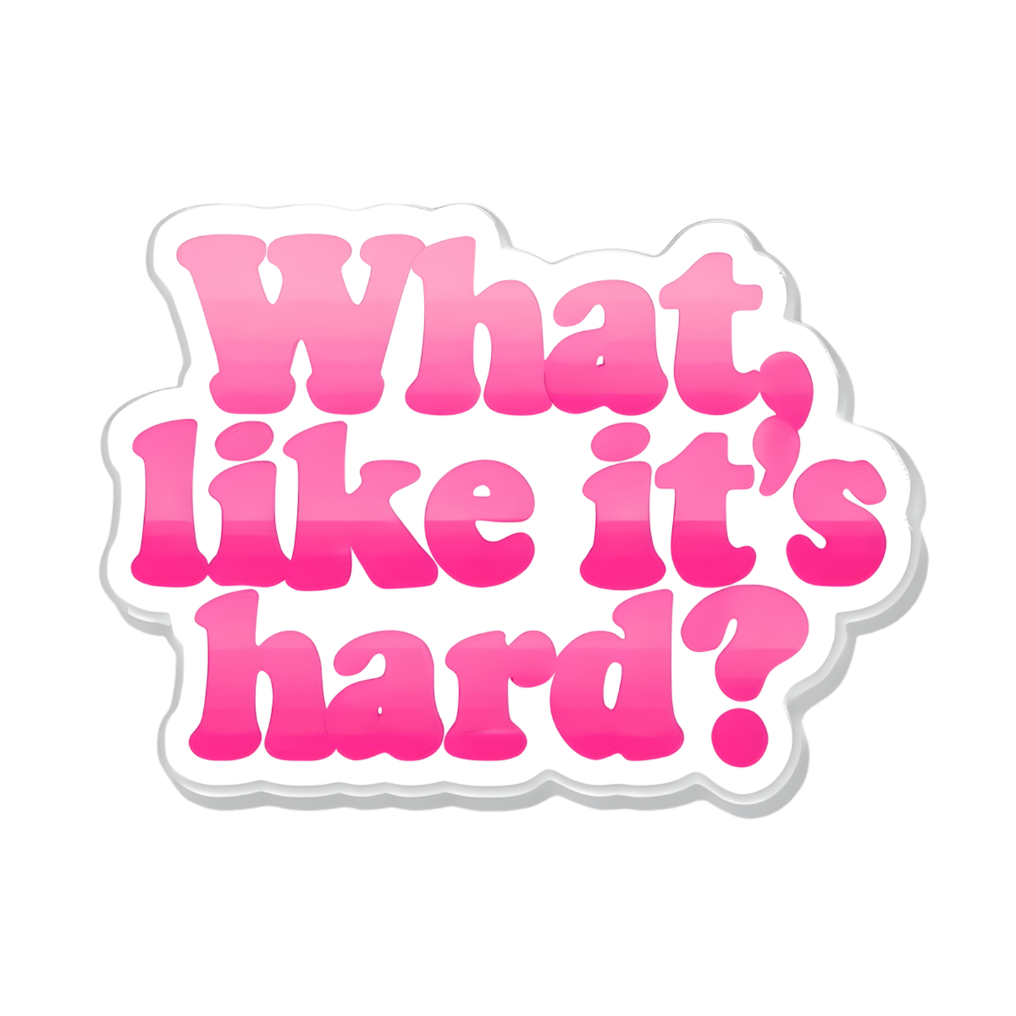 What, Like it's Hard?  SVG | Cricut Cut File | Editable Canva Template