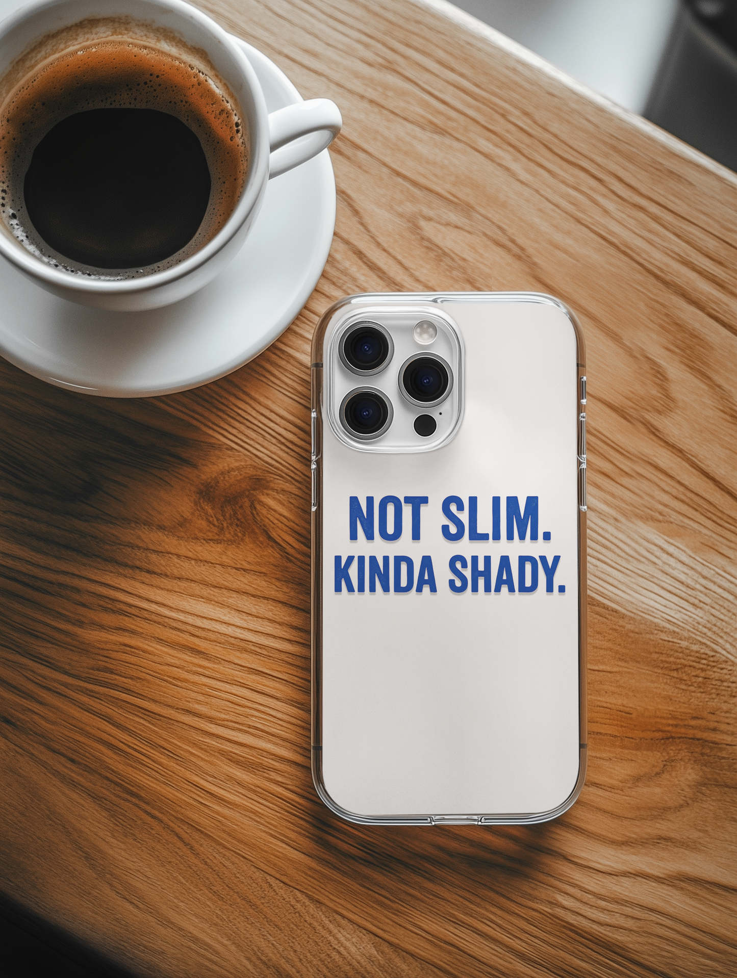 NOT SLIM. KINDA SHADY. SVG | Cricut Cut File | Editable Canva Template