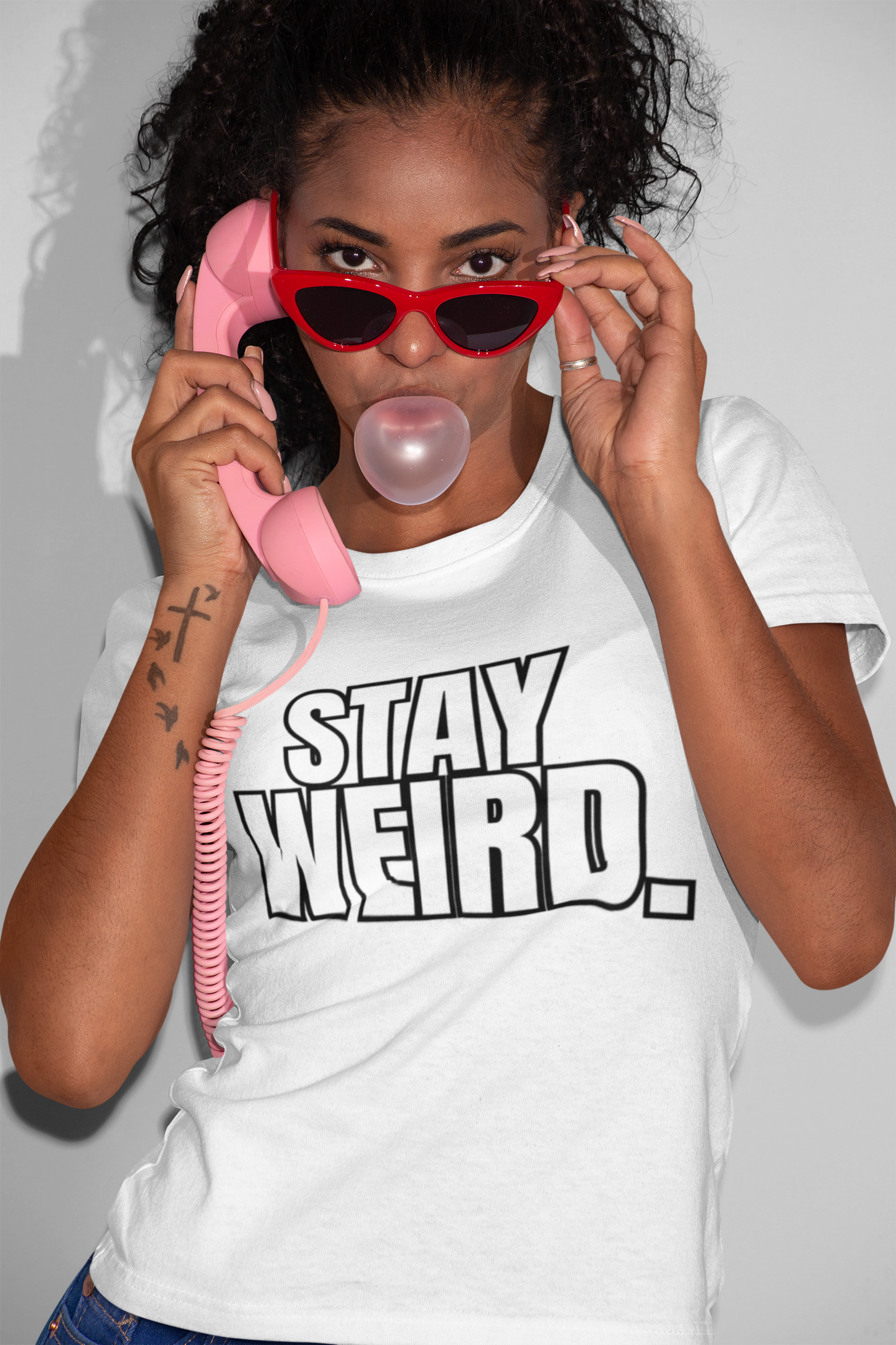 STAY WEIRD SVG | Cricut Cut File | Editable Canva Template